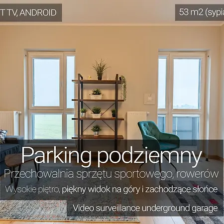 53m2 Premium Z Widokiem Na Gory, Balkon, Zachod Slonca, Parking - - Przyjaciol Ziemi Klodzkiej, Centrum Kotlina Klodzka * 쿠드즈코